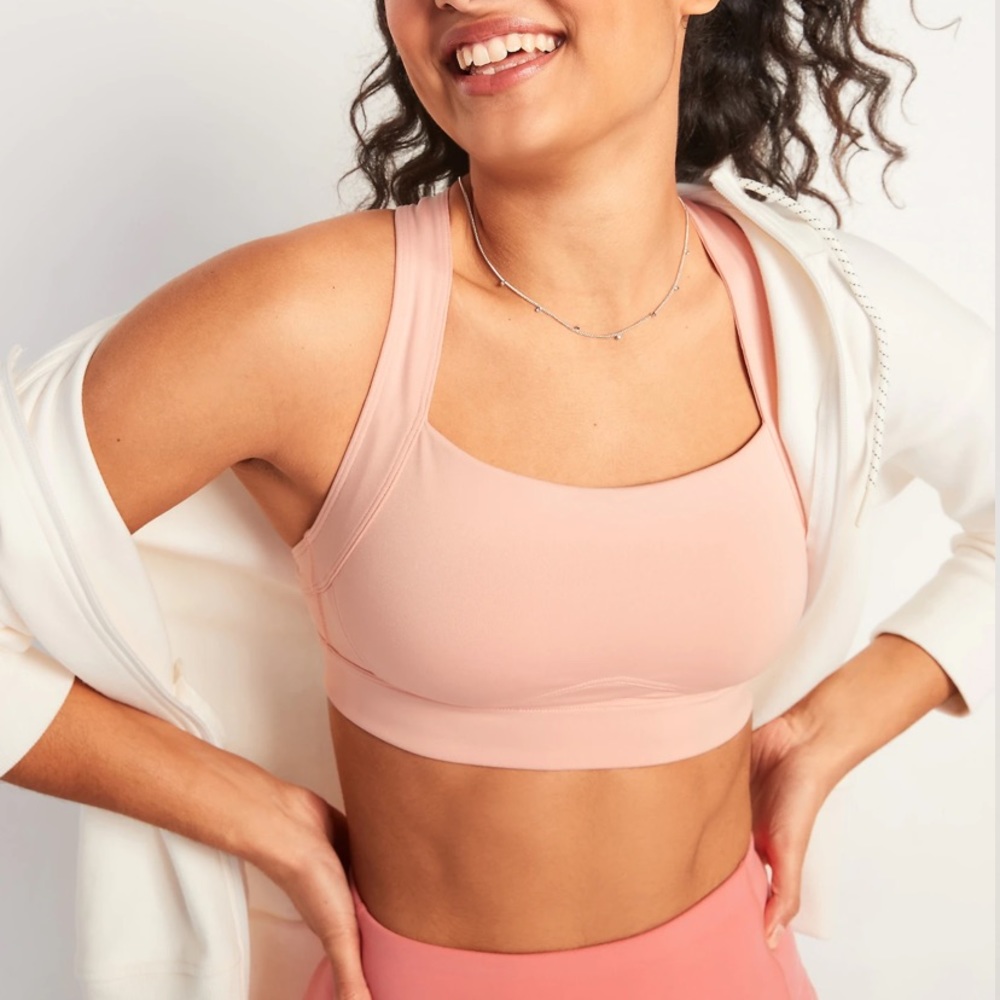 LIGHT PINK HIGH INTENSITY SPORTS BRA
